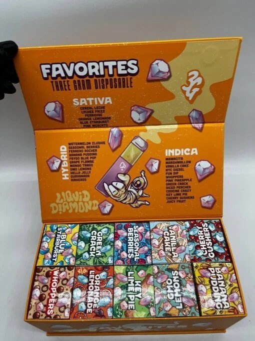 Orange Batch 3G Liquid Diamonds Disposable - By Favorites