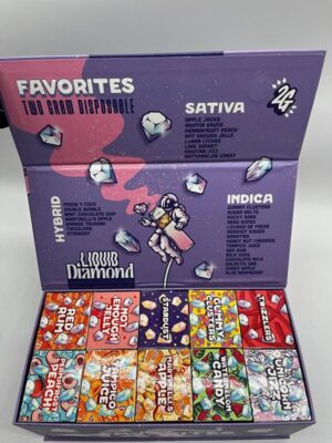 Purple Batch 2G Liquid Diamonds Disposable - By Favorites